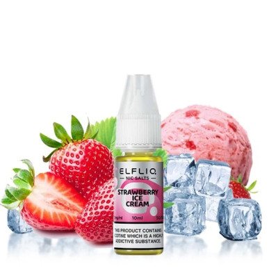 E-Liquide ELFLIQ 10ml Elfbar - Fraise Glacée