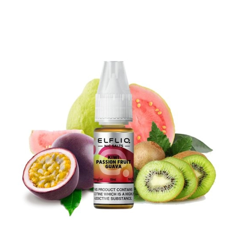 E-Liquide ELFLIQ 10ml Elfbar - Passion Kiwi Goyave